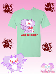 Kawaii Creepy Cute Vampire Panda Got Blood T-shirt Pastel Goth T Shirt