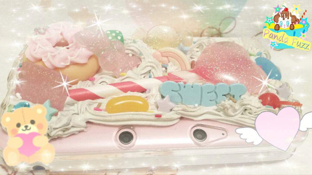 FREE US SHIPPING Kawaii Fairy Kei 3DS 3DS XL or New 3Ds xL Custom Deco Case Made To Order Pastel