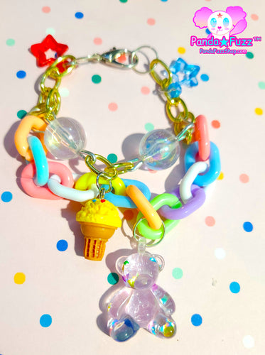 Teddy Bear Ice Cream Kawaii Bracelet